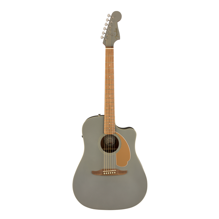 Guitarra Electroacústica Fender California Redondo Player Walnut -Slate Satin