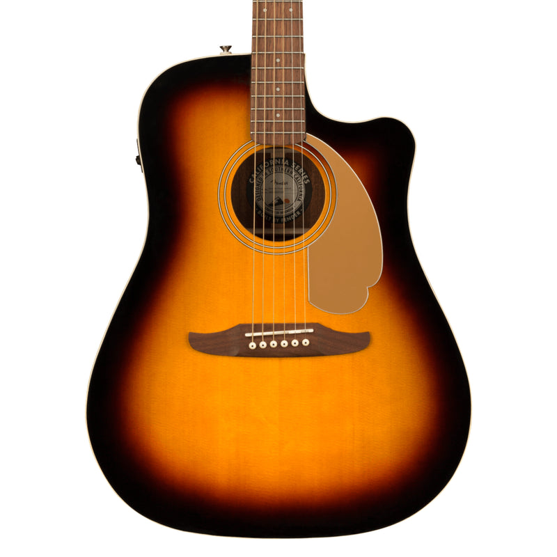 Guitarra Electroacústica Fender Redondo Player con mástil de nogal - Sunburst