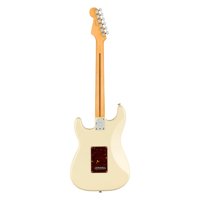 Guitarra Eléctrica Fender American Professional II Stratocaster con mástil de palo de rosa - Olympic White