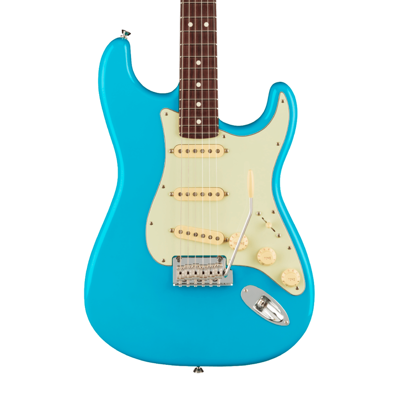 Guitarra Eléctrica Fender American Professional II Stratocaster® con diapasón de Palo de Rosa - Miami Blue