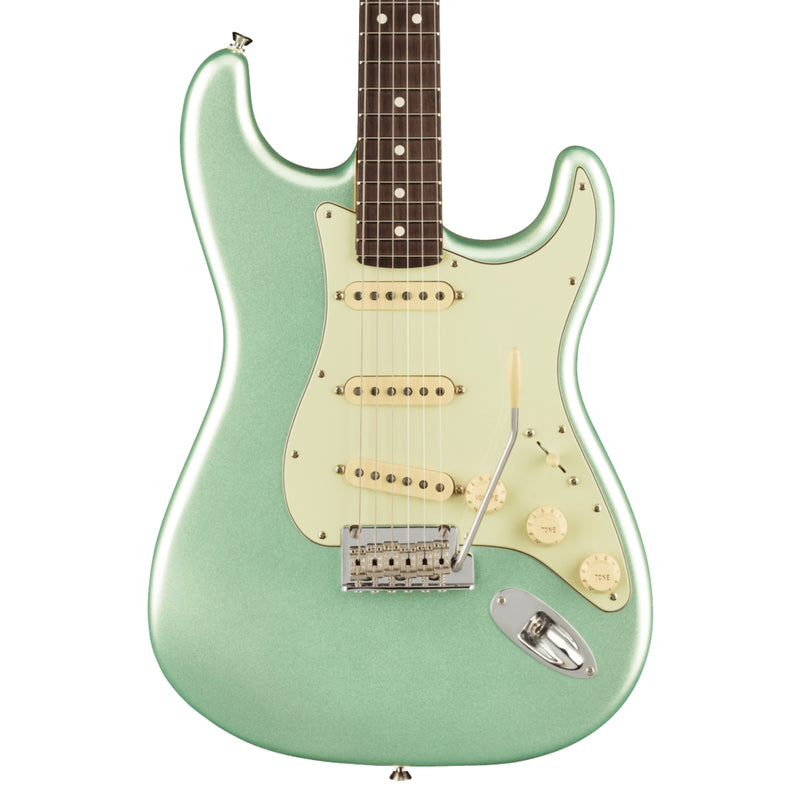 Guitarra Eléctrica Fender American Professional II Stratocaster con mástil de Palo Rosa - Mystic Surf Green