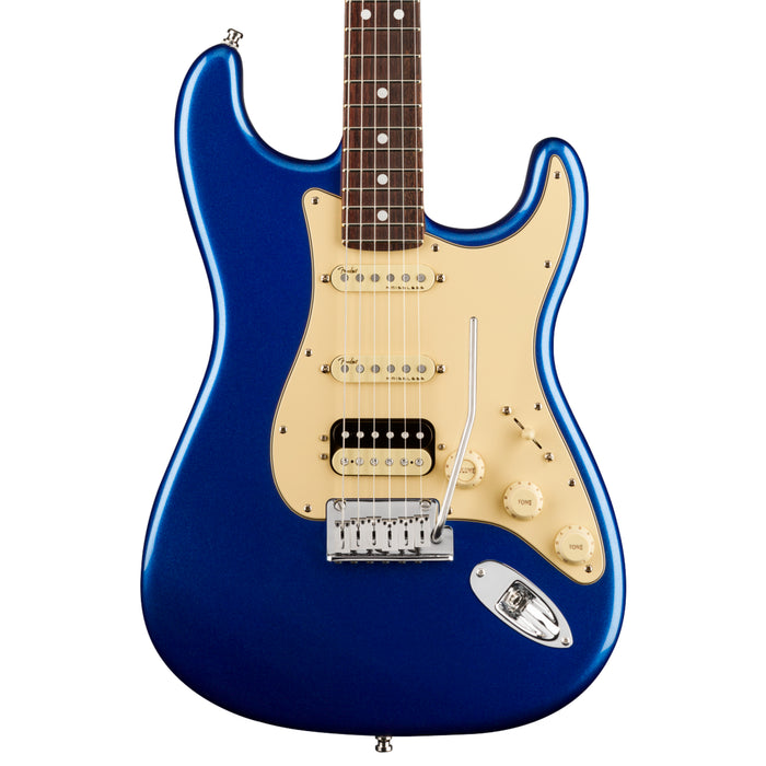 Guitarra Eléctrica Fender American Ultra Stratocaster HSS con mástil de palo de rosa - Cobra Blue
