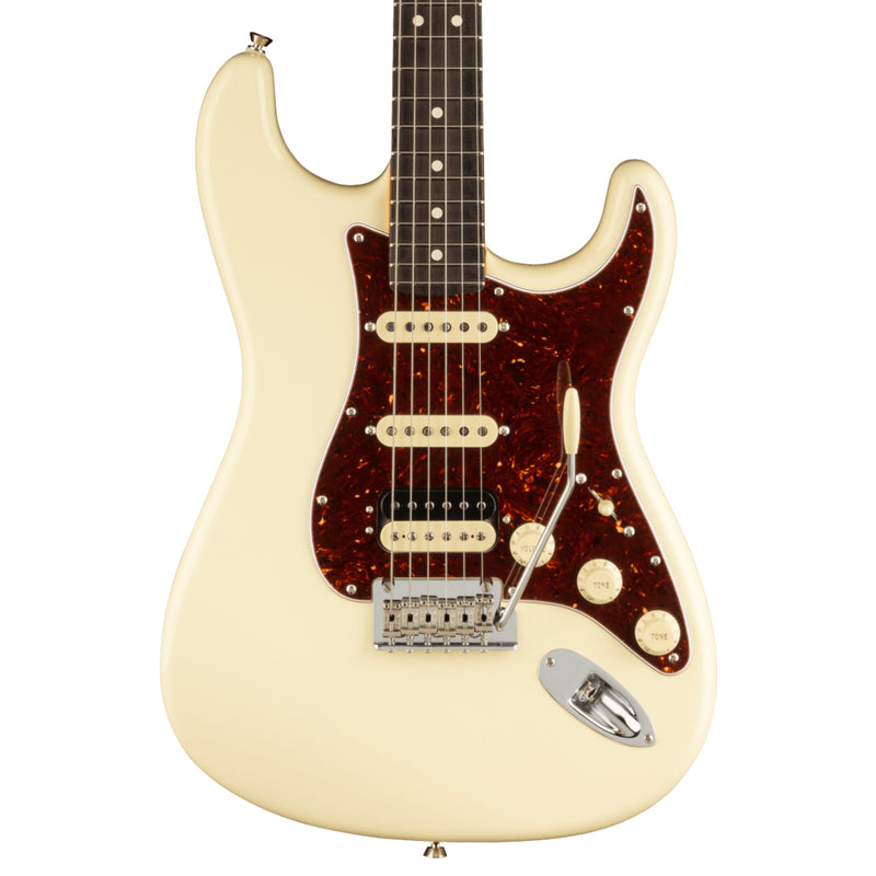 Guitarra Eléctrica Fender American Professional II Stratocaster HSS con mástil de Palo Rosa - Olympic White