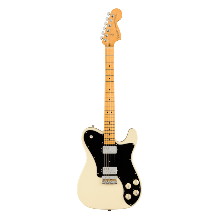 Guitarra Eléctrica Fender American Professional II Telecaster Deluxe con mástil de maple - Olympic White