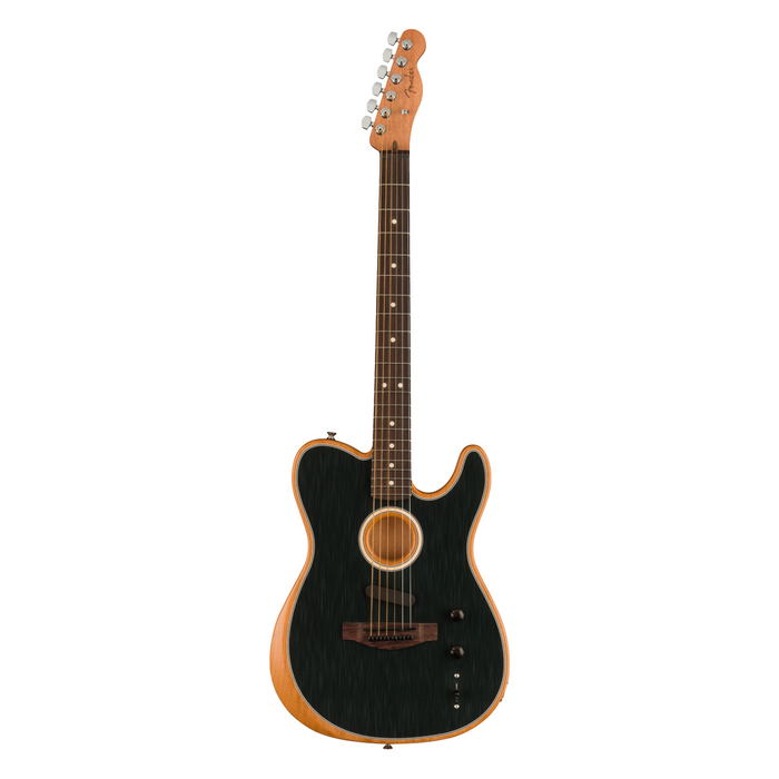 Guitarra Electroacústica Fender Acoustasonic Player Telecaster con mástil de palo de rosa - Brushed Black