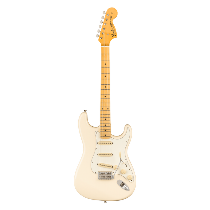 Guitarra Eléctrica Fender JV Modified 60s Stratocaster con mástil de maple - Olympic White (Made in Japan)