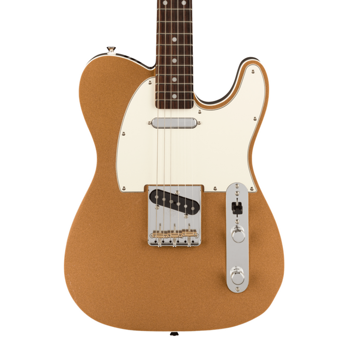Guitarra Eléctrica Fender JV Modified 60s Custom Telecaster con mástil de palo de rosa - Firemist Gold (Made in Japan)