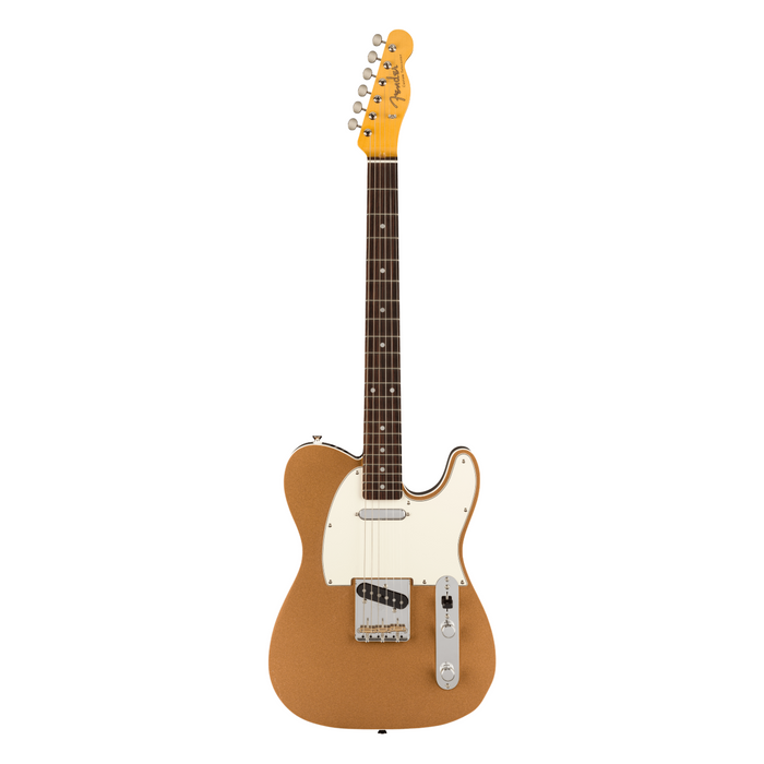 Guitarra Eléctrica Fender JV Modified 60s Custom Telecaster con mástil de palo de rosa - Firemist Gold (Made in Japan)
