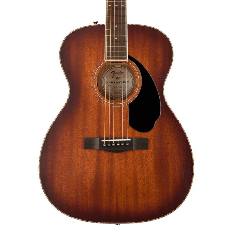 Guitarra Acústica Fender PO-220E Orchestra con mástil de ovangkol - Aged Cognac Burst