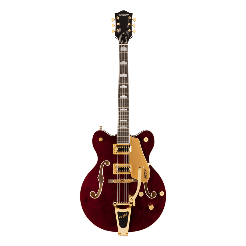 Guitarra Eléctrica Gretsch G5422TG Electromatic Classic Hollow Body Double-Cut con Bigsby y hardware dorado, con mástil de laurel - Walnut Stain