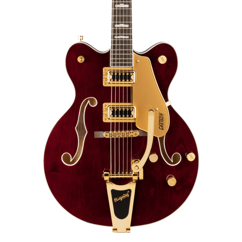 Guitarra Eléctrica Gretsch G5422TG Electromatic Classic Hollow Body Double-Cut con Bigsby y hardware dorado, con mástil de laurel - Walnut Stain