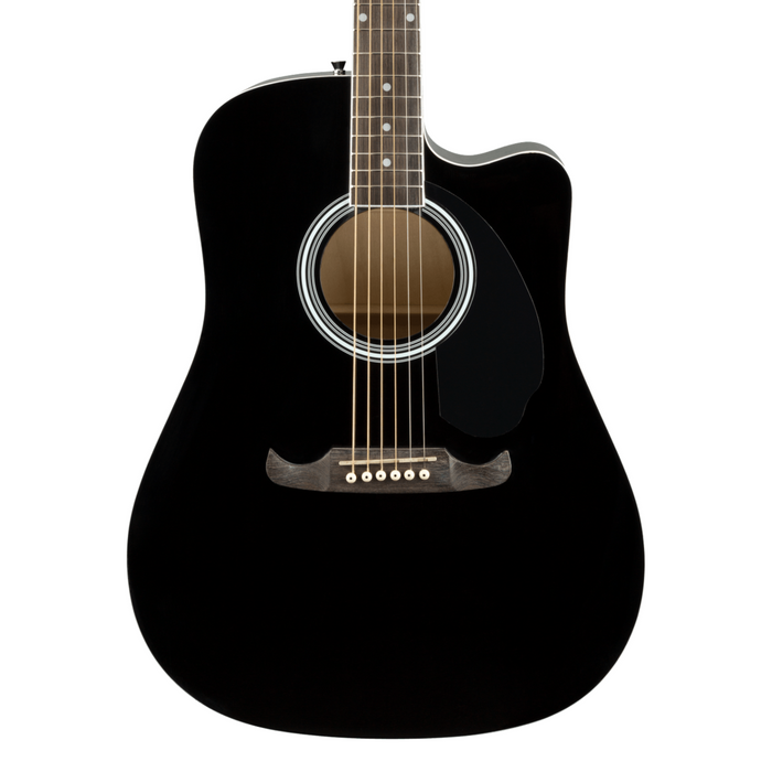 Guitarra Electroacústica Fender FA-125CE Dreadnought con mástil de nogal - Black