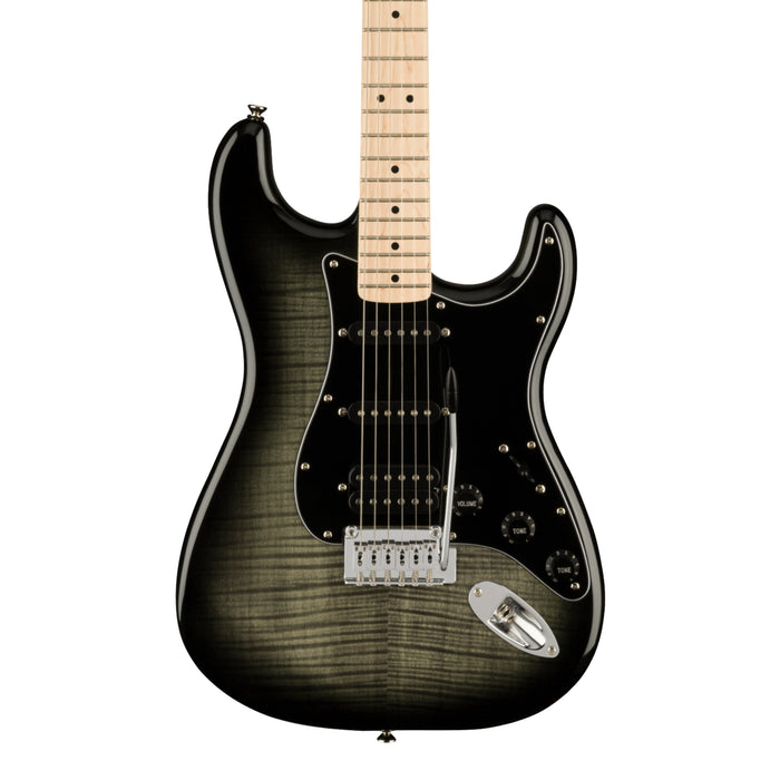 Guitarra Eléctrica Squier Affinity Series Stratocaster FMT HSS con mástil de maple - Black Burst