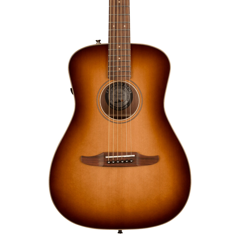 Guitarra Electroacústica Fender Malibu Classic con mástil de Pau Ferro - Aged Cognac Burst