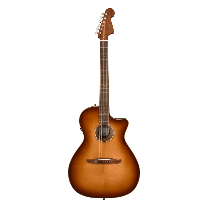 Guitarra Electroacústica Fender Newporter Classic con mástil de Pau Ferro - Aged Cognac Burst