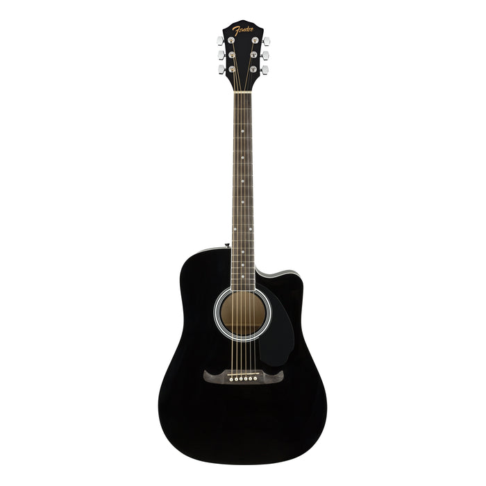 Guitarra Electroacústica Fender FA-125CE Dreadnought con mástil de nogal - Black