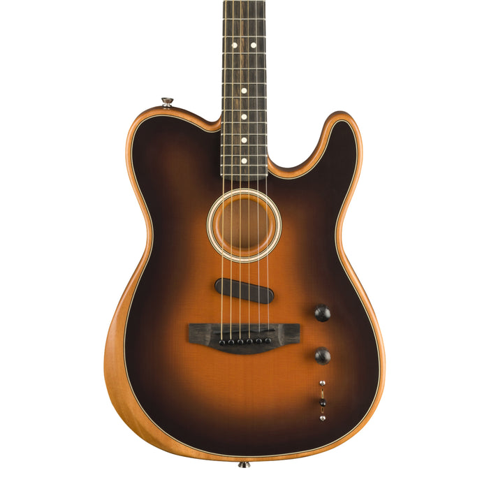 Guitarra Electroacústica Fender American Acoustasonic Telecaster con mástil de ébano - Sunburst