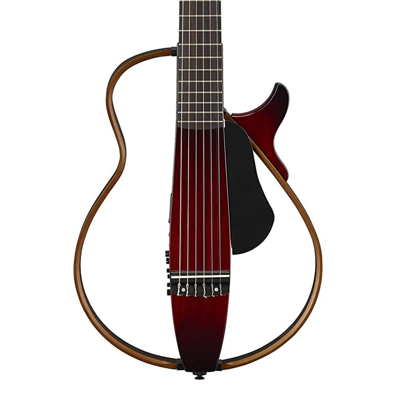 Guitarra Electroacústica Yamaha Silent SLG200N de Cuerdas de Nylon - Crimson Red Burst