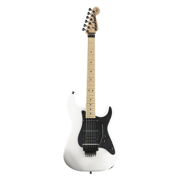 Guitarra Eléctrica Jackson X Series Signature Adrian Smith San Dimas SDXM con mástil de maple - Snow White con pickguard negro