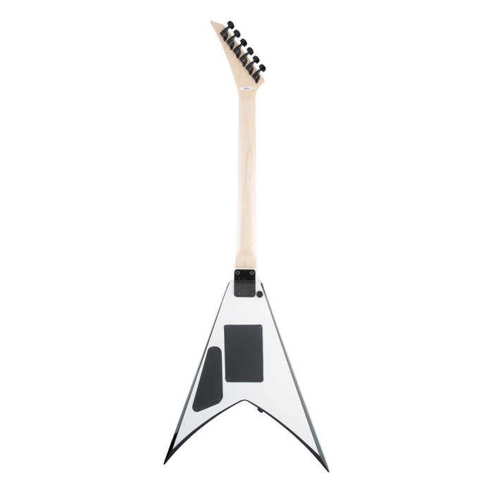 Guitarra Eléctrica Jackson JS Series King V JS32 con mástil de amaranto - White with Black Bevels
