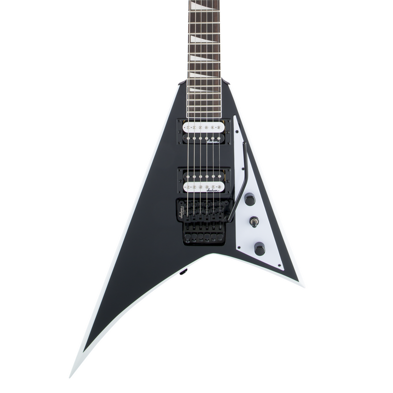 Guitarra Eléctrica Jackson JS Series Rhoads JS32 con mástil de amaranto - Black with White Bevels