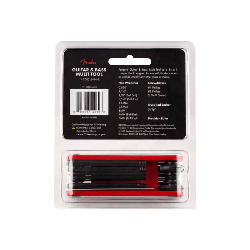 Herramienta Multi-Tool Fender para bajo y guitarra