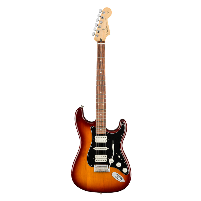 Guitarra Eléctrica Fender Player Stratocaster HSH con mástil de Pau Ferro-Tobacco Sunburst