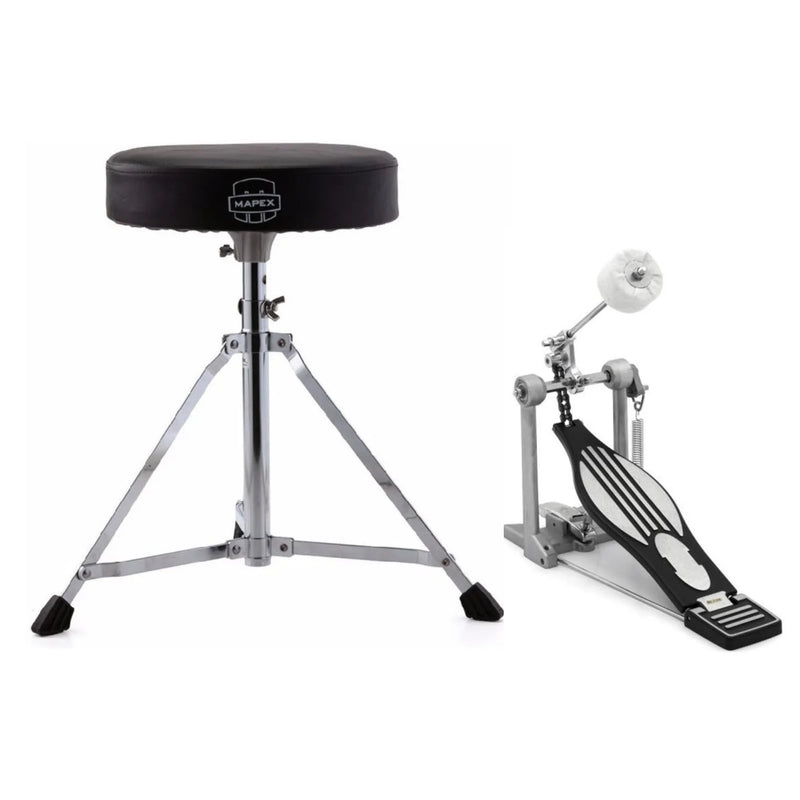 Pack de Hardware Mapex HP-PT200 Serie 200 con pedal de bombo y banqueta