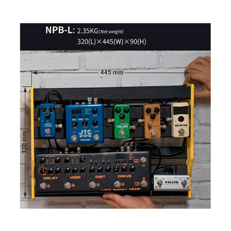 Pedalboard NUX Bumblebee tamaño L para pedales (NPB-L)