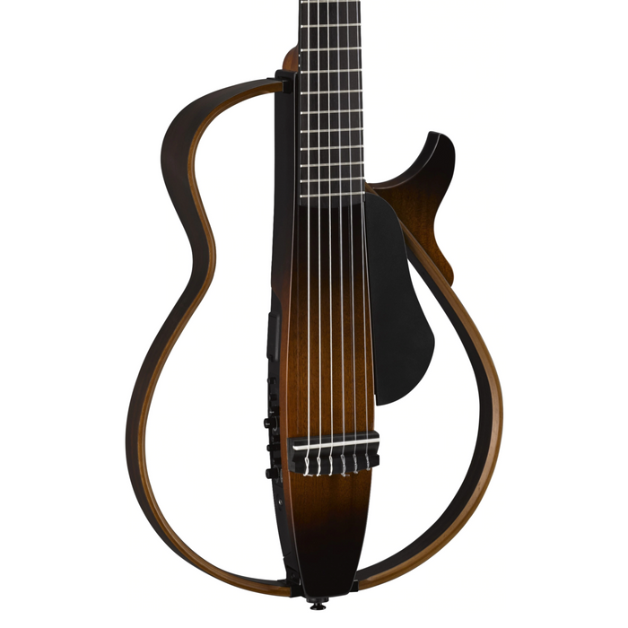 Guitarra Electroacústica Yamaha Silent SLG200N Cuerdas de Nylon - Tobacco Brown