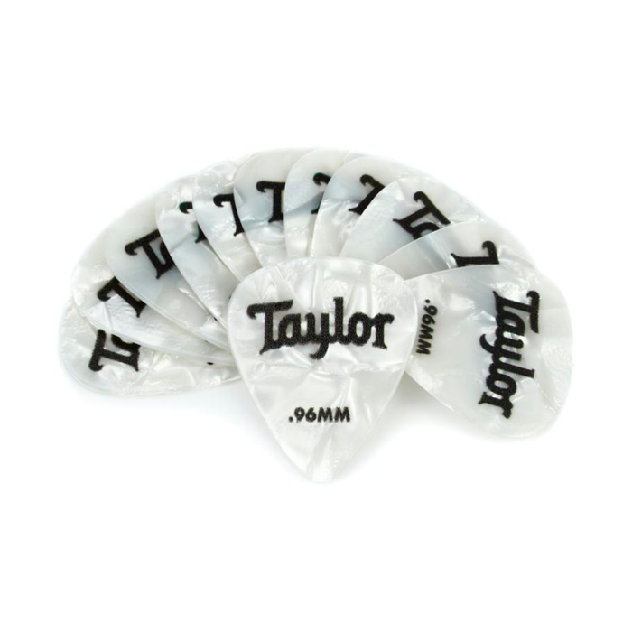 Uñas Taylor 80714 Celluloid 351 White Pearl - 0.96mm / Pack x 12 unid.