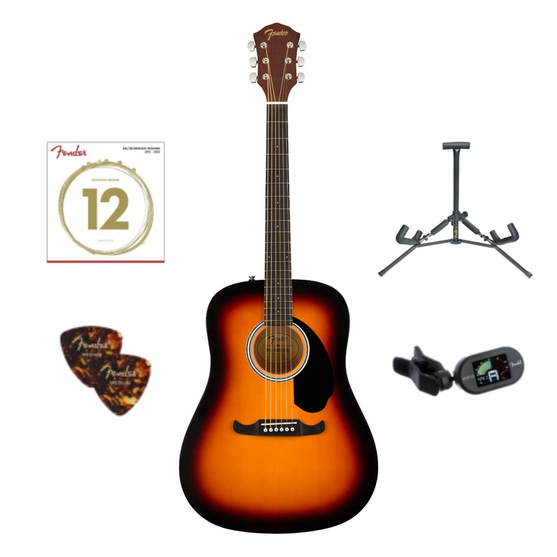 PACK GUITARRA FENDER FA-125 SB WN