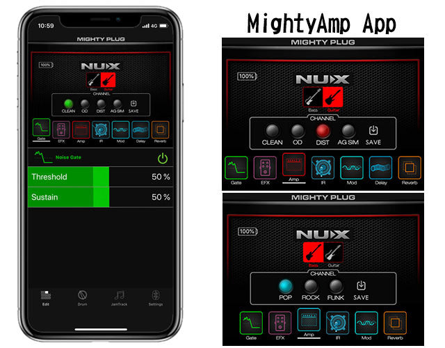 Amplificador de Guitarra Eléctrica NUX Mighty 8 BT